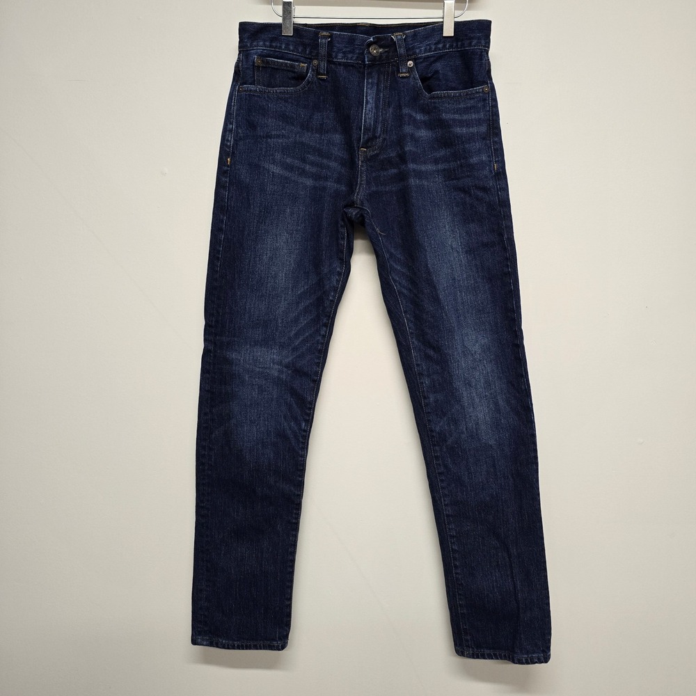 Brooks Brothers Red Fleece Jeans Mens 31x32 Dark Blue 116 Slim Fit Preppy Denim